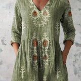 Aphra — Sage Green Folk Motif