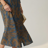 Cordelia — Twist-Front Wrap Midi Dress