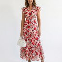  Red Floral