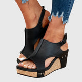 Eartha — Casual Open-Toe Wedge Sandals