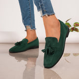 Eponine — Stable Everyday Tassel Loafers with Low Heel