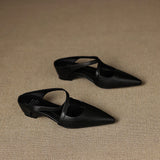Palmira — Pointed Cross-Strap Flat Mules