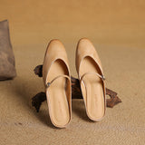 Zuzana — Rounded Mary Jane Flat Mules