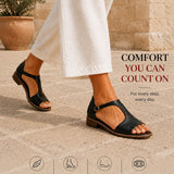 Cecile — Cushioned T-Strap Comfort Sandals