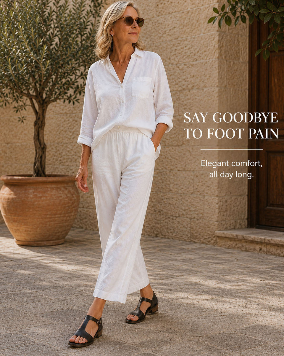 Cecile — Cushioned T-Strap Comfort Sandals