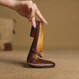 Zuzana — Rounded Mary Jane Flat Mules