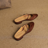 Zuzana — Rounded Mary Jane Flat Mules