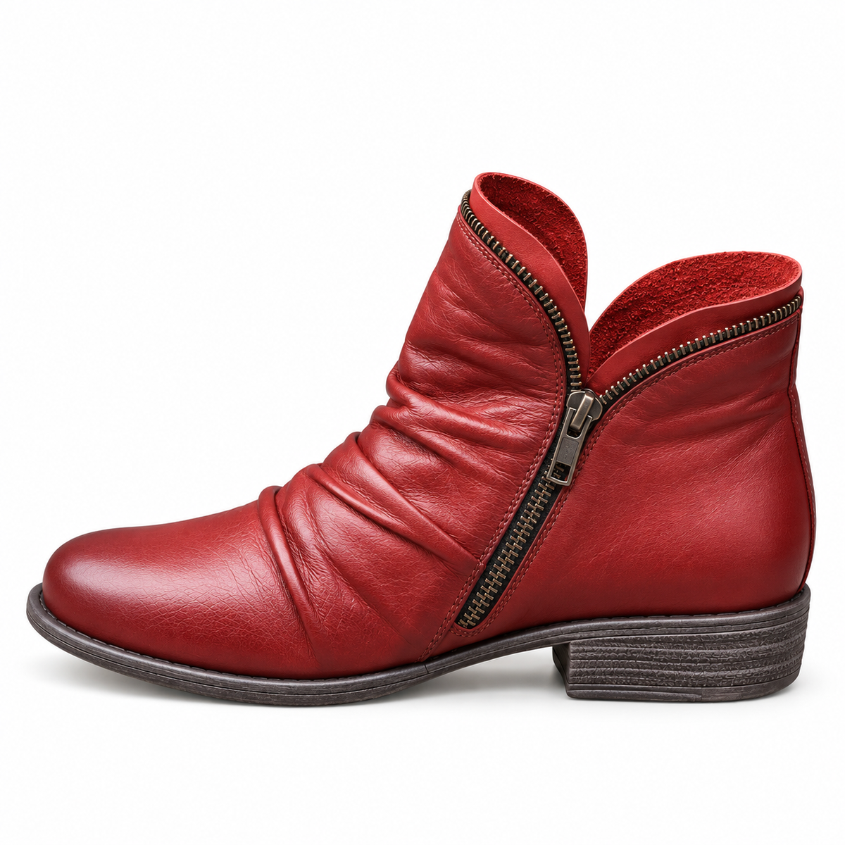 Melinda Ankle Boots in Red