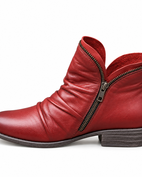 Melinda Ankle Boots in Red