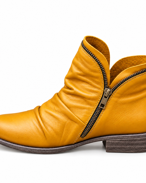 Melinda Ankle Boots in Yellow-Brown