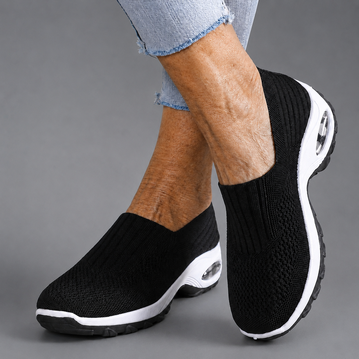 Aubrie — Air-Cushion Slip-On Sneakers