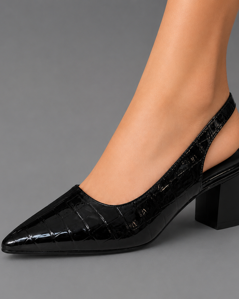 Anthea — Slingback Block-Heel Shoes