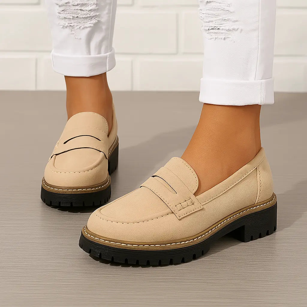 Sidony — Chunky-Sole Penny Loafers
