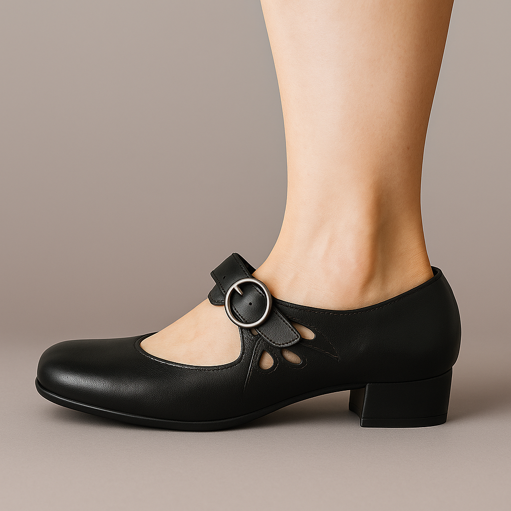 Dasha — Block-Heel Mary Jane Shoes