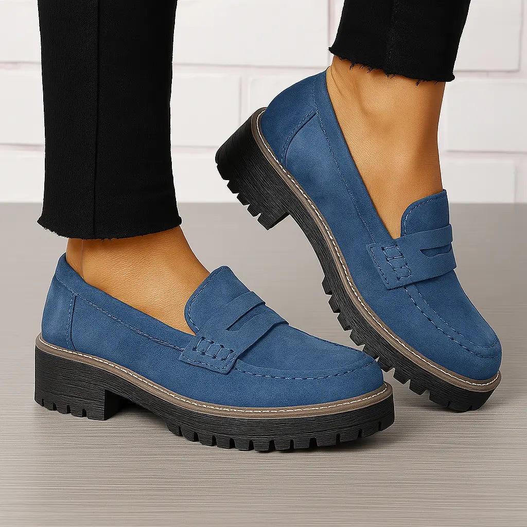 Sidony — Chunky-Sole Penny Loafers