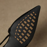 Palmira — Pointed Cross-Strap Flat Mules