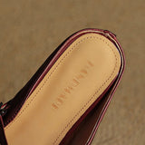 Zelie — Pointed Mary Jane Flat Mules