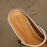 Inara — Pointed Strap Wedge Mules
