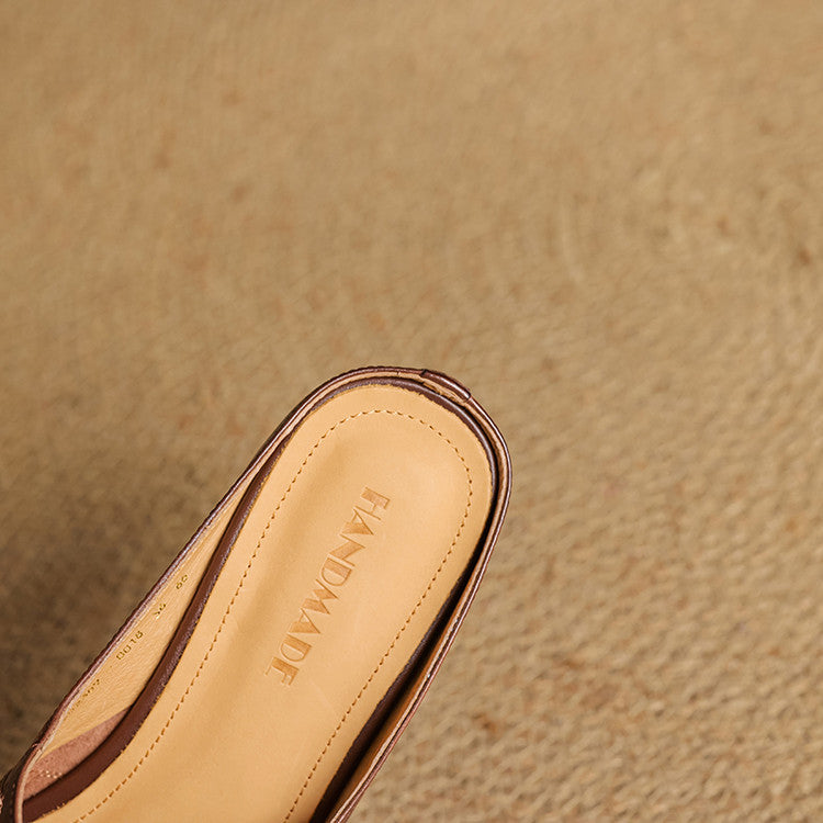 Zuzana — Rounded Mary Jane Flat Mules