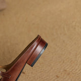 Zuzana — Rounded Mary Jane Flat Mules