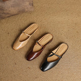 Zuzana — Rounded Mary Jane Flat Mules