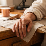 Kinsley — Multi-Coil Spiral Copper-Tone Ring