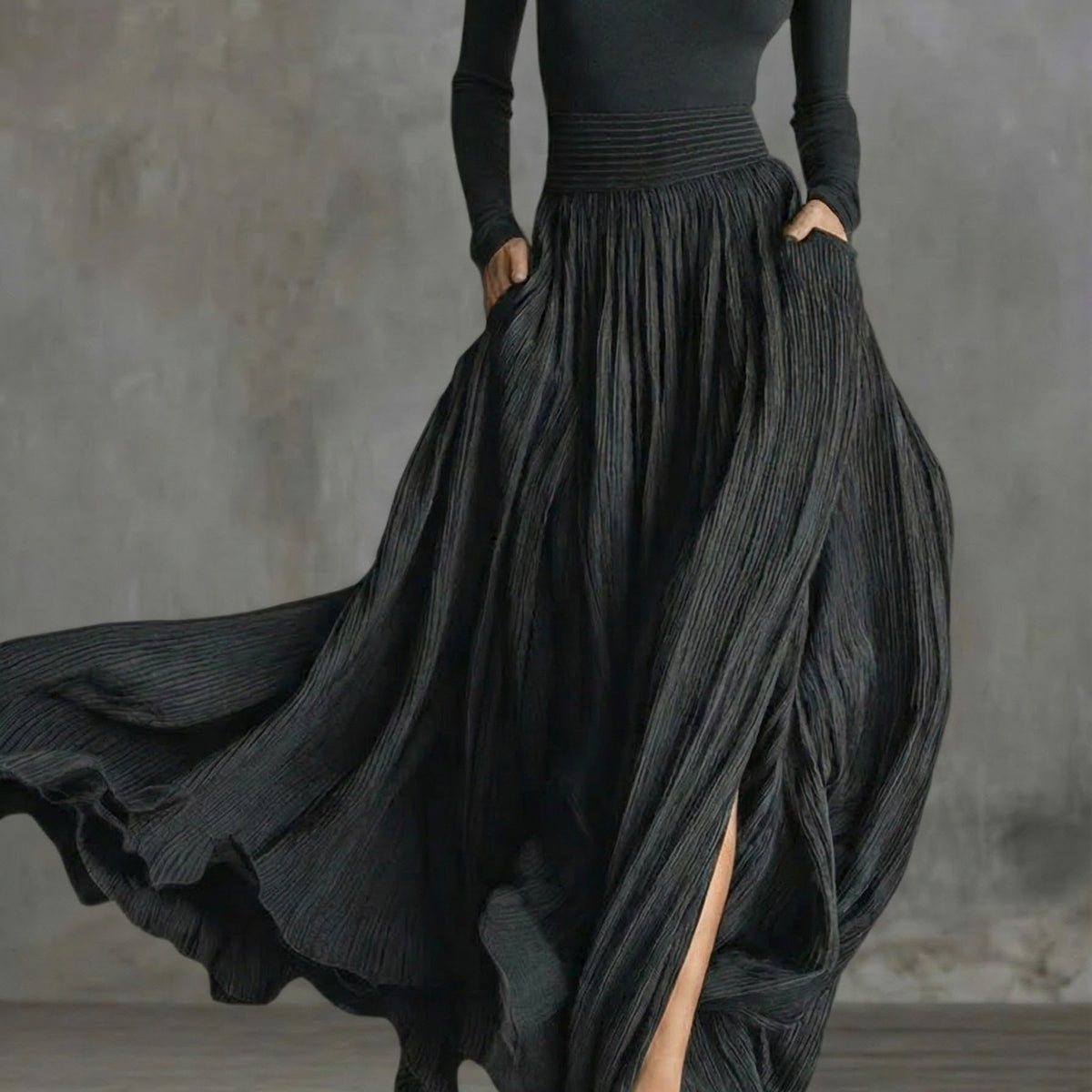 Raquel — High Waist Maxi Dress