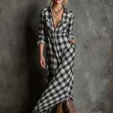 Ailene — Black & White Plaid