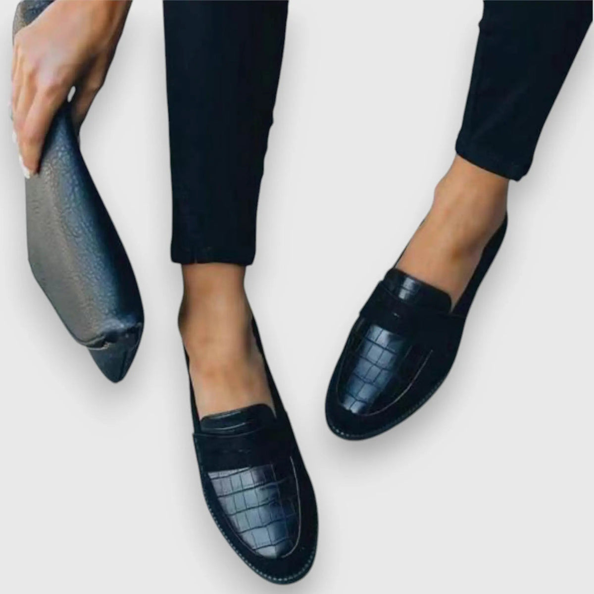 Jemma — Black Penny Loafers