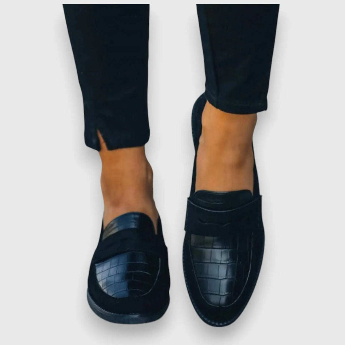 Jemma — Black Penny Loafers