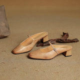 Katerina — Mary Jane Block-Heel Mules