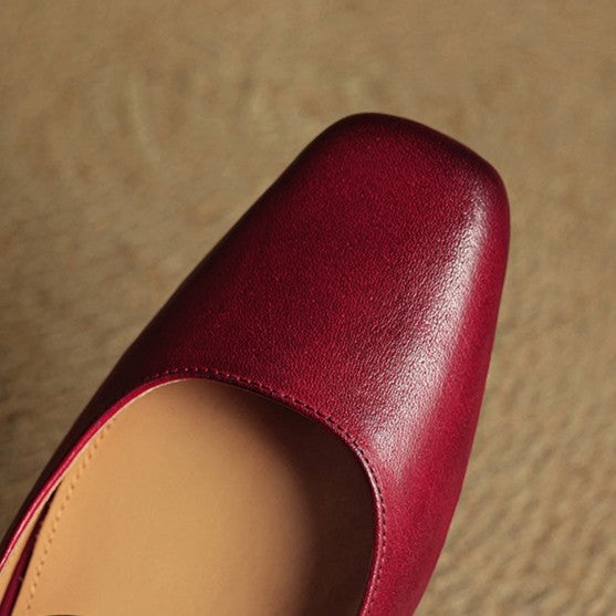 Katerina — Mary Jane Block-Heel Mules