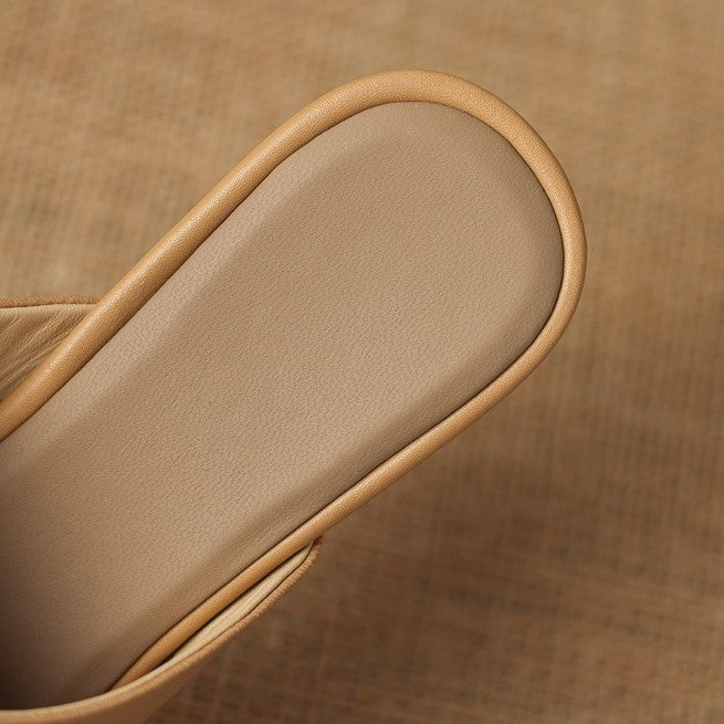 Rosario — Open-Toe Wedge Slide Mules