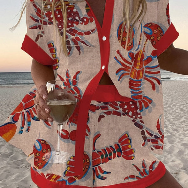 Bettany — Cream and Red