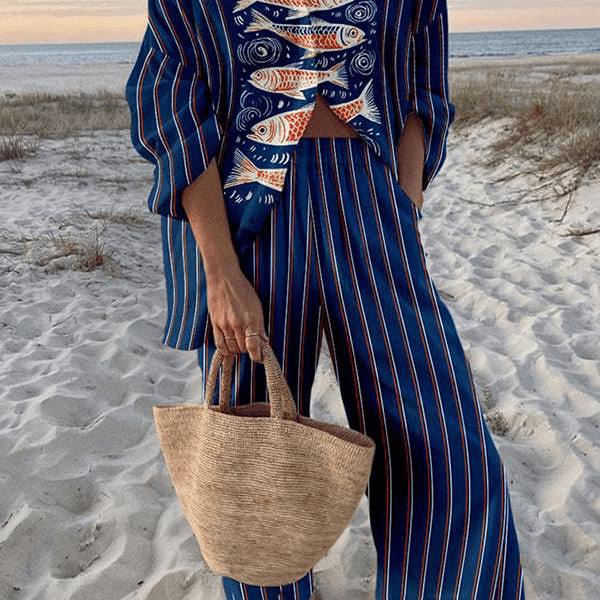 Helena — Navy and Cream