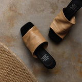 Teresa — Wide-Strap Heeled Slide Mules