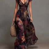 Camellia — Burgundy Floral