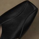 Hephzibah — Buckle T-Strap Flat Mules