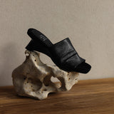 Teresa — Wide-Strap Heeled Slide Mules