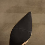 Quinta — Pointed Sculpted-Heel Mules