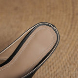 Walburga — Twist-Front Flat Mules