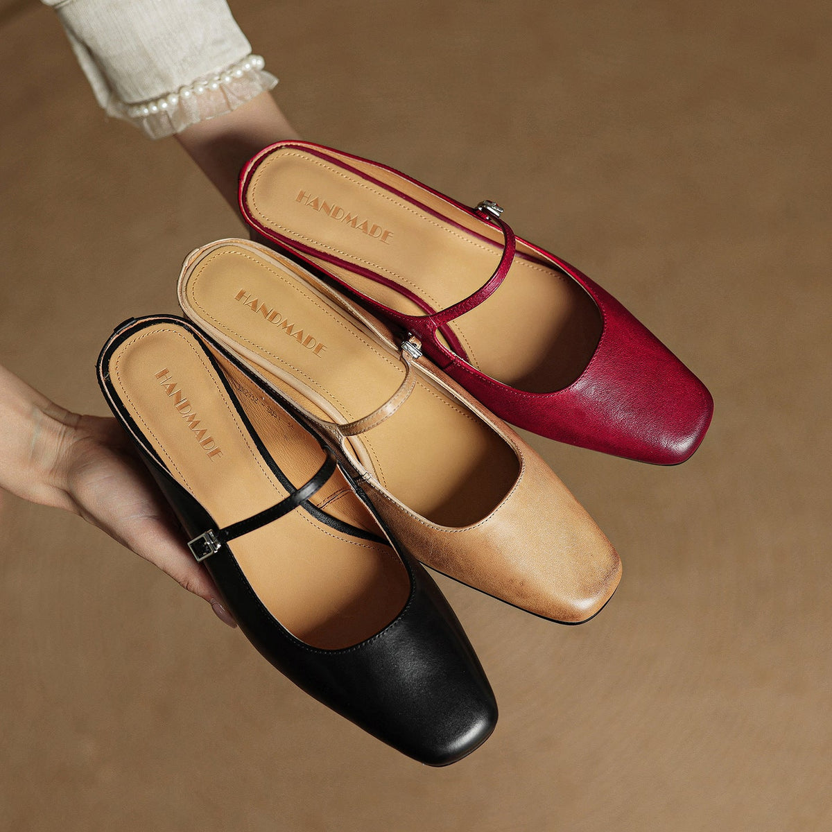 Katerina — Mary Jane Block-Heel Mules