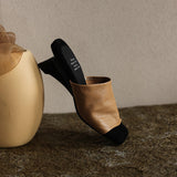 Teresa — Wide-Strap Heeled Slide Mules