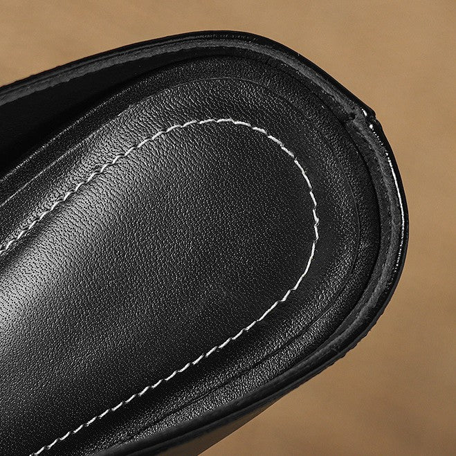 Irina — Cut-Out Buckle Pointed Mules