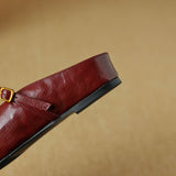Selina — Mary Jane Strap Flat Mules
