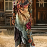 Subira — Ombre Rose Print
