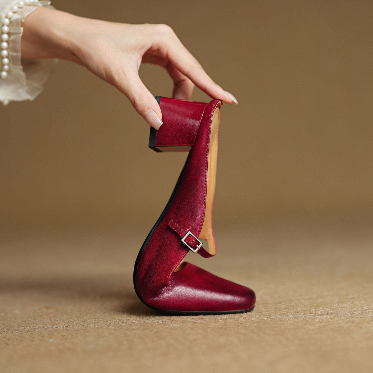 Katerina — Mary Jane Block-Heel Mules