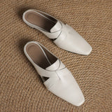 Walburga — Twist-Front Flat Mules