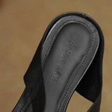Natalia — Cross-Strap Flat Mules