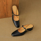 Orsina — Strap Block-Heel Mules